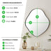 Vita Black Irregular Pebble Wall Mirror