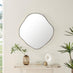 Vita Black Irregular Pebble Wall Mirror
