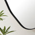 Vita Black Irregular Pebble Wall Mirror