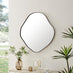 Vita Black Irregular Pebble Wall Mirror