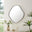 Vita Black Irregular Pebble Wall Mirror