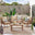Vitur Wood & Cream 4 Seat Garden Sofa & Chairs Set