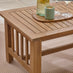 Vitur Wood & Cream 4 Seat Garden Sofa & Chairs Set
