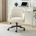 Vivienne Cream Boucle Swivel Office Chair