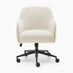 Vivienne Cream Boucle Swivel Office Chair