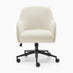 Vivienne Cream Boucle Swivel Office Chair