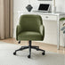 Vivienne Olive Green Velvet Swivel Office Chair
