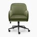Vivienne Olive Green Velvet Swivel Office Chair