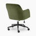 Vivienne Olive Green Velvet Swivel Office Chair