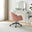 Vivienne Pink Velvet Swivel Office Chair