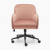 Vivienne Pink Velvet Swivel Office Chair