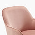 Vivienne Pink Velvet Swivel Office Chair