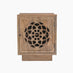 Wharton 1 Door Square Walnut Wood Decorative Side Table