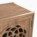 Wharton 1 Door Square Walnut Wood Decorative Side Table