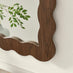 Wiggle Walnut Wood Long Rectangle 120x80cm Wall Mirror