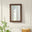 Wiggle Walnut Wood Medium Rectangle 90x60cm Wall Mirror