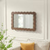 Wiggle Walnut Wood Medium Rectangle 90x60cm Wall Mirror