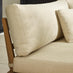 Wisley Wood & Cream 6 Seat Curved Garden Sofa Set