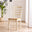 2x Whitby Cream and Oak Solid Wood Dining Chairs