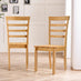 2x Whitby Oak Effect Solid Wood Dining Chairs