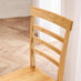 2x Whitby Oak Effect Solid Wood Dining Chairs