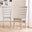 2x Whitby Whitewashed & Grey Solid Wood Dining Chairs