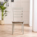 2x Whitby Whitewashed & Grey Solid Wood Dining Chairs