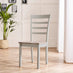 Salcombe Extending Light Grey Wooden Table with 4 Whitby Chairs & 1 Large Bench