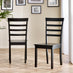 2x Whitby Black Solid Wood Dining Chairs