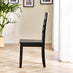 2x Whitby Black Solid Wood Dining Chairs
