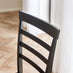 Cotswold Wooden Dining Table & 6 Whitby Black Dining Chairs