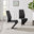 2x Willow Black Faux Leather 'Z' Dining Chairs