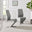 2x Willow Grey Faux Leather 'Z' Dining Chairs