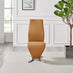 2x Willow Mustard Yellow Faux Leather 'Z' Dining Chairs