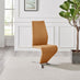2x Willow Mustard Yellow Faux Leather 'Z' Dining Chairs