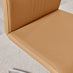 2x Willow Mustard Yellow Faux Leather 'Z' Dining Chairs