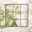Yoko Black Medium Window 80x80cm Garden Mirror