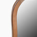 Yomi Walnut Wood Large 120x50cm Pebble Wall Mirror