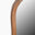 Yomi Walnut Wood Large 120x50cm Pebble Wall Mirror