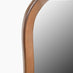Yomi Walnut Wood Large 120x50cm Pebble Wall Mirror