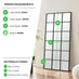 Yoko Black Rectangular Large Full Length Window Mirror