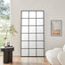 Yoko Black Rectangular Large Full Length Window Mirror