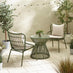 Zuma Green Metal & Rattan 2 Seat Garden Bistro Set