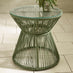 Zuma Green Metal & Rattan 2 Seat Garden Bistro Set