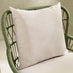 Zuma Green Metal & Rattan 2 Seat Garden Bistro Set