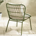 Zuma Green Metal & Rattan 2 Seat Garden Bistro Set
