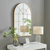 Zeus Gold Large Arch Window Mirror
