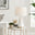Zoe White and Gold Metal Table Lamp