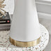 Zoe White and Gold Metal Table Lamp