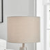 Zoe Grey and Silver Metal Table Lamp